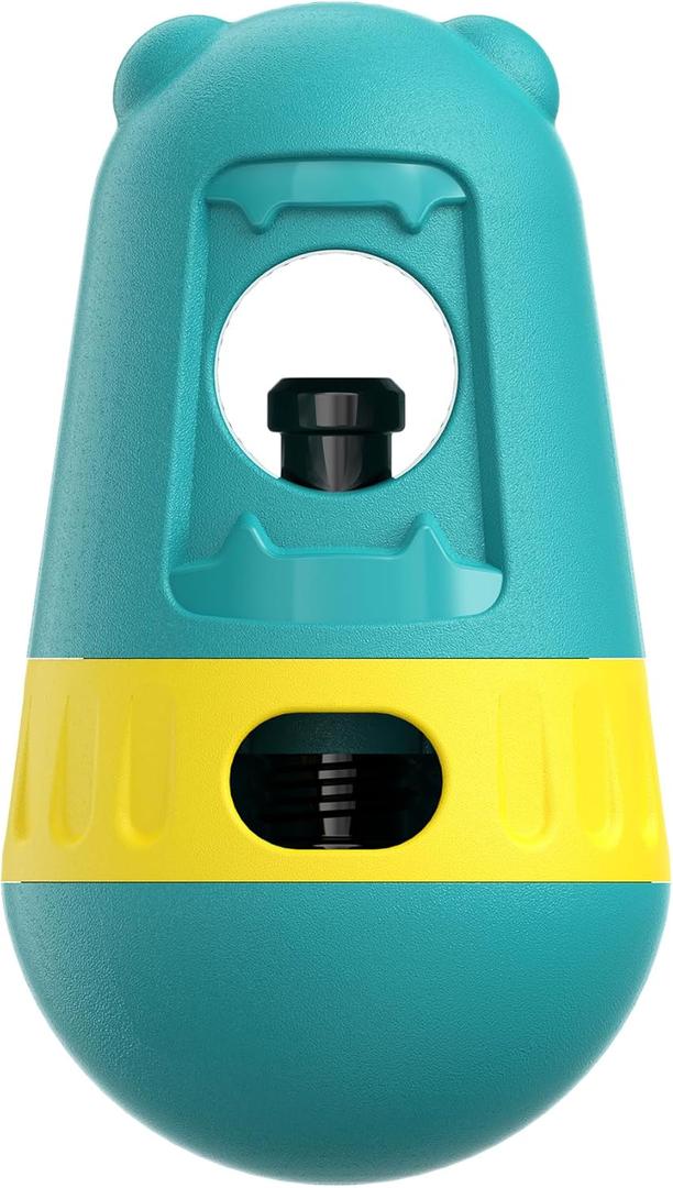 Dog Chew Toy & Food Dispenser - Bully Stick Holder, Slow Feeder Puzzle for Dogs 10-55 lbs, Food - Grade ABS, Prevents Choking & Boredom, Interactive Treat Dispenser