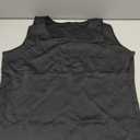Mens Compression Shirt Slimming Body Shaper Vest Workout Tank Tops Abs Abdomen Undershirts (4X-Large, Black)