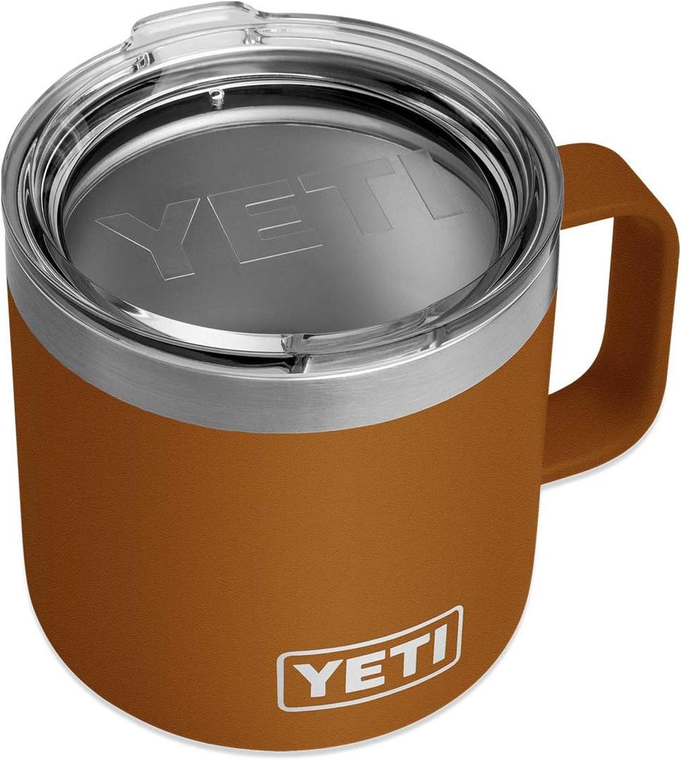YETI Rambler 14 oz Stainless Steel Vacuum Insulated Mug with Lid (Clay)