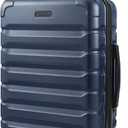 LIGHT FLIGHT Carry On Luggage 22x14x9 Airline Approved, Expandable Carry On Suitcases with Wheels, Lightweight Luggage, Durable Hard Shell 20 Inch Rolling Suit Case for Men Women Travel, Dark Blue