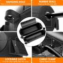 RESTMO 5-Piece Outdoor Waterproof Electrical Box Set  12.5" x 8.5" x 5" Large & 7.1" x 2.3" x 2.3" Small, Weatherproof Boxes for Power Strip, Outlet, Plug, Socket, Timer, Holiday Light, Black