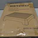 HBTower Mobility Step Stool for Adults & Seniors - Non-Slip Platform Indoor and Outdoor, Portable Riser, Safety Step for Car, Bedside, Office, Shower, Stairs - Black