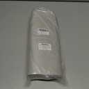 Faux Leather 100% Waterproof Oil-Proof Wipeable Heat Resistant Vinyl Placemats Set of 6 for Dining Table, Kitchen, Coffee Table, Indoor & Outdoor, Non-Slip, Easy Clean, Parties & GiftsLight White