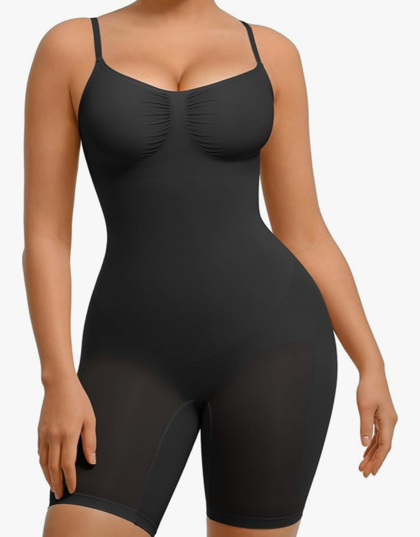 FeelinGirl Shapewear Bodysuit for Women Tummy Control Body Shaper Seamless Faja Sculpting Snatched Waist Body Suit Size 3XL