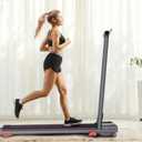 Joxir Walking Pad Treadmill with Incline and Handle Bar, 7.5MPH Under Desk Treadmill for Home Office with Remote Control 