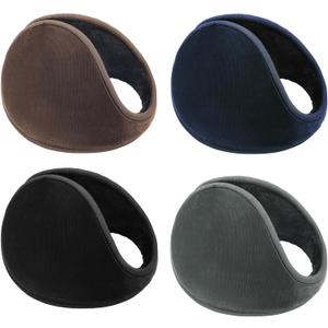 Ear Muffs for Women Winter, Ear Warmers Foldable Adjustable for Women Men Cold Weather Fleece Lined Running Cycling