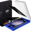 UniqueMe [2 Pack] for Samsung Galaxy S23 Ultra Privacy Screen Protector, [Dust-Free Kit] Auto-Positioning Bubble Free Easy installation 3D Curved Full Coverage [Not Glass][Support Fingerprint Unlock]-Black