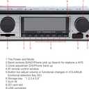 12V Bluetooth Car Radio MP3 Player Vehicle Stereo Audio Support FM/USB/SD/AUX with Remote Control
