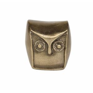 HD Designs Aluminum Owl Gold 5.6 Inches Home Decor Desk Table Shelf Figure