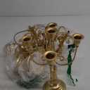 Romadedi Candelabra Gold Candle Holders - 5 Arm 11.8" Wedding Candlestick Holder for Theme Party Table Centerpiece Decor Dining Room Birthday Holiday Christmas, Set of 6