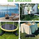 Sand Bags for Weight, 4 x 44 LBS Fillable Black Empty SandBags for Umbrella Base, Outdoor Cantilever Patio Umbrella Stand, Backyard Furniture, Trampoline(Without Sand)(4, Black)