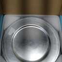 MAONAME Silver Charger Plates Set of 4, 13-Inch Round Plate Chargers for Dinner Plate, Plastic Table Chargers for Wedding Decor, Party