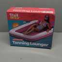 Premium Inflatable Tanning Pool Lounger | XL Inflatable Tanning Bed for Adults - 4 in 1 Multipurpose Suntan Tub | Pool Floats Adults, Inflatable Pool Float | Tanning Float - Sunbathing Pool Raft, Pink