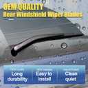 3 wipers Replacement For 2022 2021 2020 2019 2018 2017 2016 2015 2014 Jeep Cherokee Original Equipment Windshield Wiper Blades Set 26"+18"+14" (Set of 3) U/J HOOK