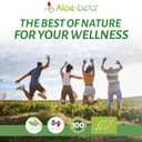 ALOEBETA Aloe Arborescens Natural Power Capsules - 100% Organic Aloe Supplement, Stimulates Immune Defenses, Antioxidant, Detoxifying - Vegan, No GMO, Gluten-Free, no Sugar