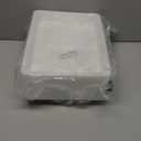 Ziliny 30 Pcs Serving Trays Plastic Serving Tray 12.6 x 9.1 x 1 White Platters Reusable Food Tray Party Trays Movie Night Snack Platters for Christmas Kitchen Cafeteria Veggie Cookies