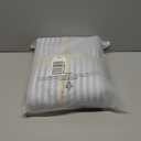 MooMee Striped Duvet Cover Set 100% Washed Cotton Linen Like Textured Breathable Durable Soft Comfy (Cornflower Blue White Classic Stripes, Cal King 104"x98")