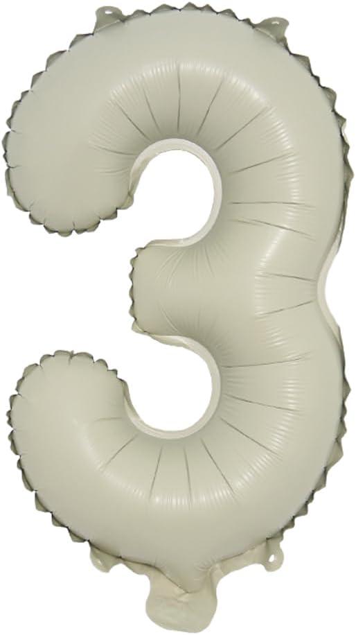 16 inch Cream Letter A to Z Alphabet Number 0-9 Foil Balloons Letter Birthday Party Wedding Decoration event & party supplies birthday balloons (16 inch Cream 3)