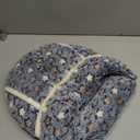 Wenqik 2 Pcs Guinea Pig Hideouts Washable Bunny Bedding Cuddle Warm Small Pet Sack Supplies Portable Pet Carrier Cage Nest Guinea Pig Accessories for Cage(Blue, Khaki, Star)