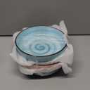Selamica Ceramic Cat Food Bowl Set of 3, 5.6 Inch Wide Shallow Cat Bowls/Dishes for Food and Water, Vintage