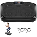 Vibration Plate Exercise Machine Lymphatic Drainage, Full Body Shaking Workout Vibrating Plate Weight Loss, 199 Adjustable Speeds 450 Lbs Capacity Fitness Platform for Women Men