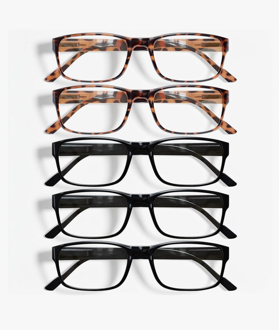 Gaoye Professional Reading Glasses for All Day - Computer Readers with Blue Light Protection - Value Pack 1.5