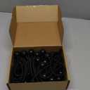 Ball Bungee 4 Inch Black Tie Down Cord 1 Inch Ball, 50-Piece, UV Resistant