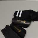 Hryrbay Kids Soccer Shin Guards Toddler Shin Pads with Sleeves and Socks for Age 3-16 Protective Lightweight Soccer Equipment Ideal for Playing Training Inspired by The World Cup (Black)