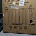 Cumbor 30-43" Baby Gate for Doorways, Auto-Close Walk-Thru Dog Gate, Black