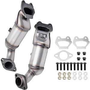 Front Rear Catalytic Converter Compatible with 2011-2019 Chrysler Town & Country Dodge Grand Caravan Journey Avenger 200 3.6L Replace 674121 Without Heat Shield Bracket (EPA Compliant)