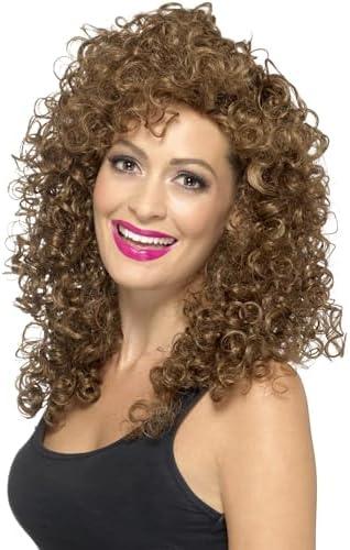 Smiffy's Women's Boogie Babe Wig Blonde Long Curly