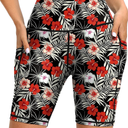 Blouty Women's 5''/7''/9'' Swim Shorts UPF 50+ High Waisted Board Shorts with Pockets Liner Quick Dry Swimsuit Bottoms,Size L
