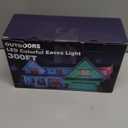 300FT Permanent Outdoor RGB Lights, IP67 Waterproof Smart Eave Lighting, with App/Remote Control Eaves Light, DIY LED Scenes Modes for House Roof Decor, Christmas, Party, All Holiday and Daily.