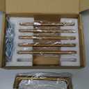 Goo-Ki Antique Brass zinc Alloy Cabinet pulls for Drawer,Cupboard, Wardrobe-5.04 inch(128mm) Hole Center,6 Pack
