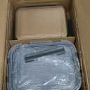 M MCIRCO 74.7oz(9.2 cup), 40.9oz(5 cup)& 19.3oz(2.4 cup) Extra Large Glass Food Storage Containers Set with Lids, 6 Pack Airtight Glass Storage Container for Microwave,Oven,Freezer Dishwasher