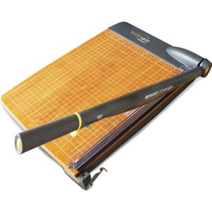 Westcott 15'' TrimAir Wood Guillotine Paper Cutter & Paper Trimmer, 30 Sheet (15107)