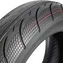 5A01 Set of 2 Scooter Tubeless Tires 120/70-12 & 130/70-12, Front/Rear Motorcycle/Moped 12" Rim