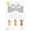 SwaddleDesigns Transitional Swaddle Sack, Arms Up Half-Length Sleeves & Mitten Cuffs, Swaddle for Newborn Transition to Baby Sleep Sack Wearable Blanket, Medium, 3-6 Month, 14-21 lb, Heathered Gray