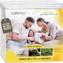 SafeRest Waterproof Mattress Protector Twin Size  Absorbent Breathable Soft Fitted Bed Cover with 18" Deep Stretchable Pockets  Machine Washable Twin Mattress Cover