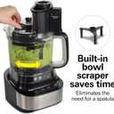 Hamilton Beach Stack & Snap Food Processor with Bowl Scraper, 10 Cup Capacity, Black, R70822