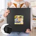 Colemoly Leather Photo Album 4x6 600 Photos Large Capacity Albums Holds 600 Horizontal and Vertical Pictures for Wedding, Graduation, Record Memories(Black, 600 Pockets)