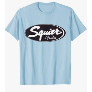 Squier Guitar Tee T-Shirt (Blue, M)