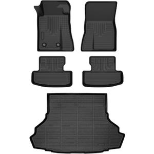 for Ford Mustang Floor Mats 2026 2025 2015-2024 Convertible/Coupe/GT/EcoBoost Models (NOT for Mach-E Models),Car Mats for Ford Mustang All Weather Floor Mats Cargo Liner Accessories 2015-2026