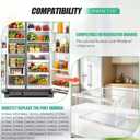 Upgraded 2188664 Crisper Bin (Lower) Replacement for Whirlpool Refrigerator, Refrigerator Drawers, Kenmore Whirlpool Fridge Crisper Drawer Replacement Part WP2188664, 2188664 Fridge Drawer, Clear