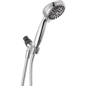Delta Faucet 5-Setting Handheld Shower Head, Chrome Shower Head with Hose, Showerheads & Handheld Showers, Handheld Shower Heads, Detachable Shower Head, Hand Shower 1.75 GPM, Chrome 75511