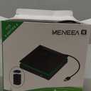 Meneea New External CD DVD Drive, Cool DVD Burner USB 3.0 with Ethernet Adapter, 3 USB and 2 TF/SD Card Ports, CD DVD Player Reader Writer Optical Disc Drive for Laptop MacBook PC Windows Linux Mac OS