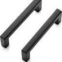 Ravinte 30 Pack Solid 3 Inch Center to Center Slim Square Bar Drawer Handles for Kitchen Cabinet Hardware Matte Black