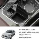 Center Console Organizer for BMW X3 iX3 X4 iX4 M3 2019-2024 Car Hidden Storage Box,BMW X3 X4 M2 M3 i3 328i 330i M4 i4 Accessories ABS Center Console Organizer Storage Box