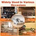 Manual Juicer, Hand Press Lemon Squeezer & Citrus Press - Upgrade Aluminum Alloy Fresh Fruit Juice Extractor, Ergonomic Grip Heavy Duty Manual Juicer, Effortless & Easy to Clean Kitchen Tool (Silver)