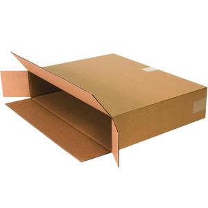 Box USA Moving Boxes, 24"L x 5"W x 24"H 25-Pack Large Side Loading Corrugated Cardboard Box for Packing, Shipping and Storage